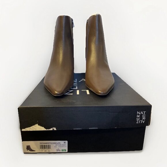 Hana Plant Based Ankle Boots Chocolate main image 1